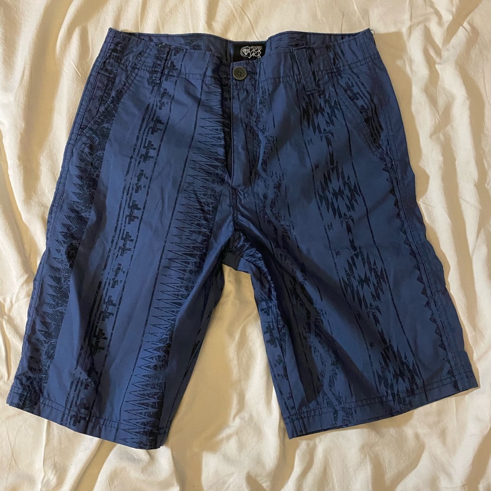 Black Jack Blue and Black Mens Swim Shorts